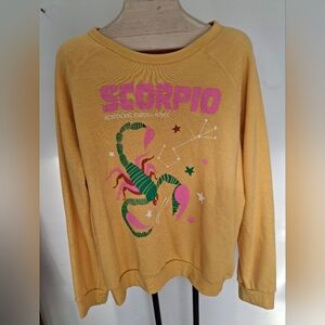 Anthropologie Yellow Scorpio Sweatshirt